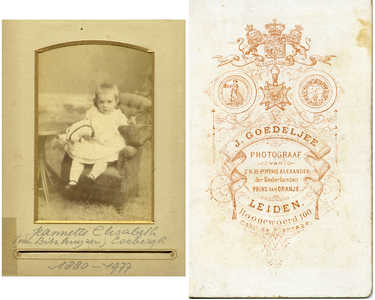 470-0010 Jeannette Elisabeth (van Ditzhuyzen) Coebergh 1880-1977, 1882-1883