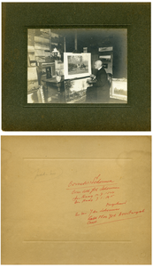 502 Cornelis Schermen in zijn atelier, ca. 1900