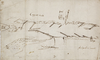 4-0002 [Kribben in de IJssel bij Cappels land, Fort de Pol en de Sinderense landerijen], 2 december 1634