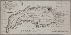 10-0001 Kaartje van het Land van tusschen Maas & Waal en van het Rijk van Nijmegen..., 1799