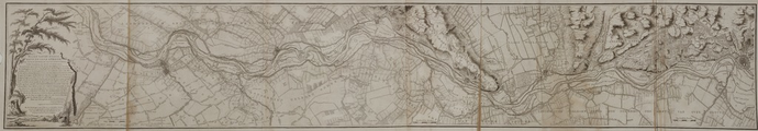 1202 Kaart van de Neder-Rhyn en Leck stroom : van de stad Arnhem, tot aan het Oudslykerveer, beneden de stad ...