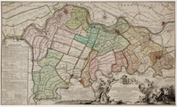 23-0003 Kaart van de Graafschappen Buuren en Culenburg, neffens de aangrensende Oude Abdij van Mariënwaard, het Ambt ...