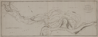 291 Kaart van den Rijn van het Boven-Spijk tot aan het veer te Malburgen : met de daarin liggende 'slands rivierwerken, ...