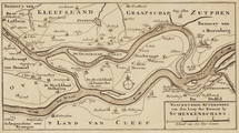 306 Naaukeurige aftekening van den loop der rivieren bij Schenkenschans, 1741]