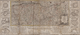 561 Charte geographique de la campagne du haut Rhin pour l'année MDCCXXXIV contenant tous les mouvements marches et ...