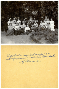 14-0013 Groepsfoto kostschool en dagschool, 1900