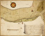 1516 [Uiterwaarden in de Waal vanaf Rossum tot het fort St. Andries], april 1748
