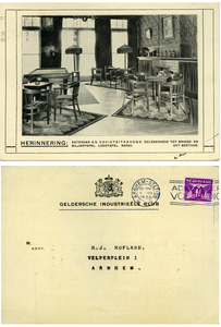 139-0008 Herinnering voor sociëteitsavond, 1930