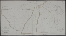 136 Kaart der landerijen gelegen in de jurisdictie van Est ... . H. Vogel., 1810