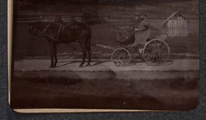 1614-0015-03 Paard en wagen met twee mannen, ca. 1900