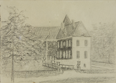 572-0001 Schets huis Wielbergen of Jachthuis Zypendaal, 1874