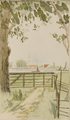 572-0014 Gezicht op Rhenen bij het Ingensche Veer, 1900
