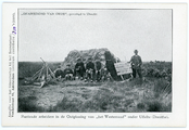 292-0002 Rustende arbeiders in de Ontginning van het Westerzand onder Uffelte (Drenthe), 1910-1920