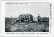 442-0004 Rustende arbeiders in de Ontginning van het Westerzand onder Uffelte (Drenthe), 1908