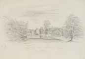 87-0001 Achterzijde van het kasteel Rosendaal, 1849