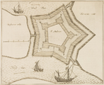 30 [Plattegrond van het fort St. Andries,