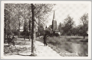 1162 Arnhem, Lauwersgracht met gezicht op kerk aan de Steenstraat, 1951-05-30