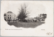 1313 Markt met Gouvernementsgebouw Arnhem., ca. 1915