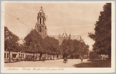 1361 Arnhem Groote Markt met Eusebiuskerk, 1926-08-07