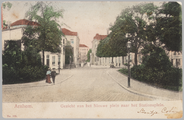 1602 Arnhem, Gezicht van het Nieuwe Plein naar het Stationsplein., ca. 1900