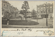 3865 Groeten uit Arnhem Stationsplein met Station, 1911-04-08