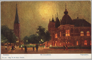 4255 Arnhem, Bij Avondlicht. Velperplein., ca. 1905