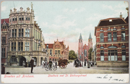 4899 Groeten uit Arnhem. Stadhuis met St. Walburgstraat, 1905-09-28