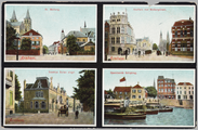 5378 St. Walburg, Stadhuis met Walburgstraat, Eusebius Buiten Singel, Openstaande Schipbrug, ca. 1920
