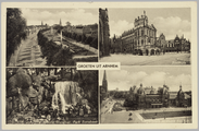 5443 Groeten uit Arnhem, St. Janssingel, Waterval sonsbeek, Duivelshuis, Musis Sacrum, 1904-07-25