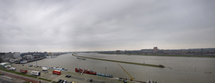 10708 Panorama Nieuwe Haven en Rijn, 12-01-2012