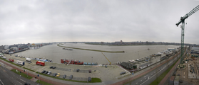 10709 Panorama Nieuwe Haven en Rijn, 12-01-2012