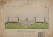 1474 Gemeente Arnhem. Square met Bassin voor den Westelijken Gevel van Musus Sacrum, no. 1, 1889-10-00