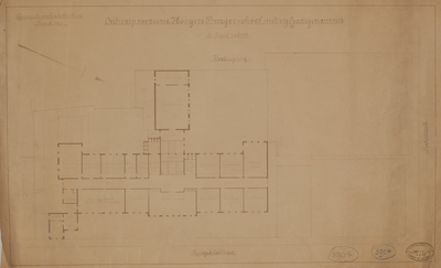 19 Ontwerp voor eene Hoogere Burgerschool met vijfjarigen cursus. Verdieping, 01-03-1904