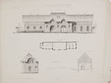 251 Ontwerp van een stal en koetshuis met koetsierswoning voor den Wel.Ed.Heer van Leeuwen te Arnhem, [Z.d, ca. 1890-1900]