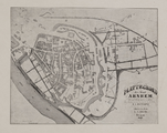 3299 Plattegrond der Stad Arnhem, met aanduiding van haren uitleg, 1853-00-00