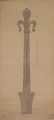 519-0001 Grote of St. Eusebiuskerk. Tekening van metalen beslag, [Z.d, 1897]