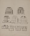 7527 Ontwerp van eene villa aan den Velperweg te Arnhem. L.H. Eberson, dir., 1874