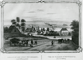 2353 Gezigt op het dorp Oosterbeek van de Tafelberg genomen, ca. 1850