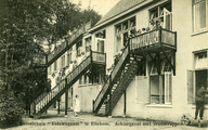 2588 Koloniehuis Veluwezoom te Ellekom, Achtergevel met brandtrappen, 1931-10-02