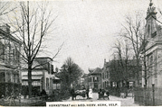 592 Velp, Kerkstraat met Ned. Herv. Kerk, 1932-08-06