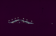 7153 Panorama Arnhem bij nacht, ca. 1980
