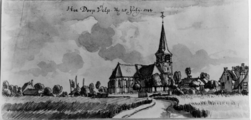1352 Het dorp Velp 25 juli 1744, 1744