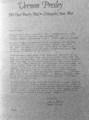 1378-0001 Brief Elvis. Jan van Huit, 23-08-1977