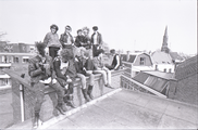 17625-0005 Punkers kraken bedrijfsgebouw aan de Bergstraat, 18-04-1984