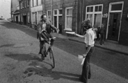3292-0004 Wageningen. Veerstraat protestactie verkeer, 09-06-1978