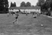 3310-0003 Wageningen. Spelende kinderen op een speelveld, 13-06-1978