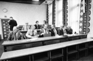 5604-0004 Den Haag. Delegatie praat over de Machinefabriek Arnhem (MFA), 22-05-1979