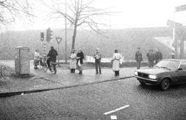 9654-0003 Westervoort. Demonstratie fietsbrug, 28-01-1981