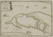 1264 Plan du Fort de Skenk , 1600-1800