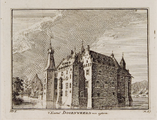 2166-0002 't Kasteel DOORNWEERD van agteren, 1745